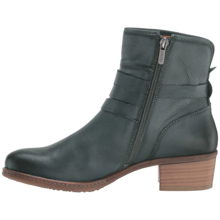 Pikolinos Zaragoza Calfskin Leather Women's Zip Up Ankle Boots