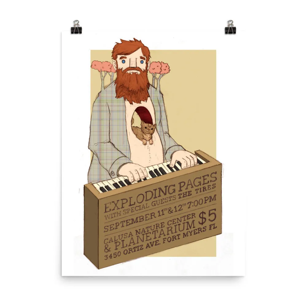 "Exploding Pages: Live at the Calusa Nature Center & Planetarium" Poster