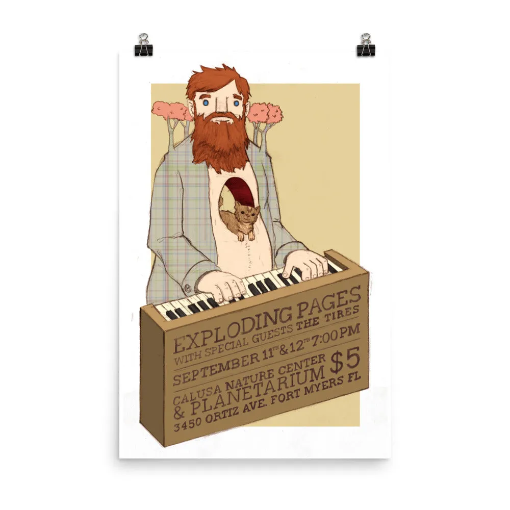 "Exploding Pages: Live at the Calusa Nature Center & Planetarium" Poster