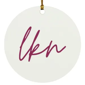 "LKN" Ornament