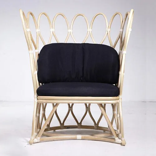 Rattan Petal Lounge Chair