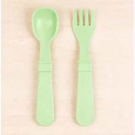 Re-Play Toddler (Fork   Spoon) Utensil Set
