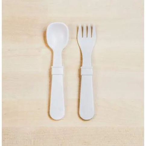 Re-Play Toddler (Fork   Spoon) Utensil Set