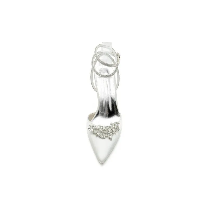 Rhinestone Pointed Toe Stiletto Heels