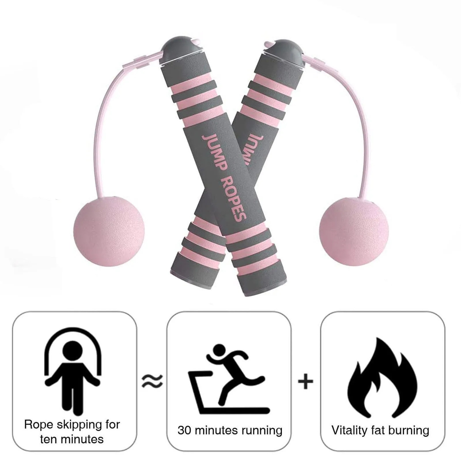 Rope Skipping Ropeless PVC Skipping Rope Cordless Jump Roper