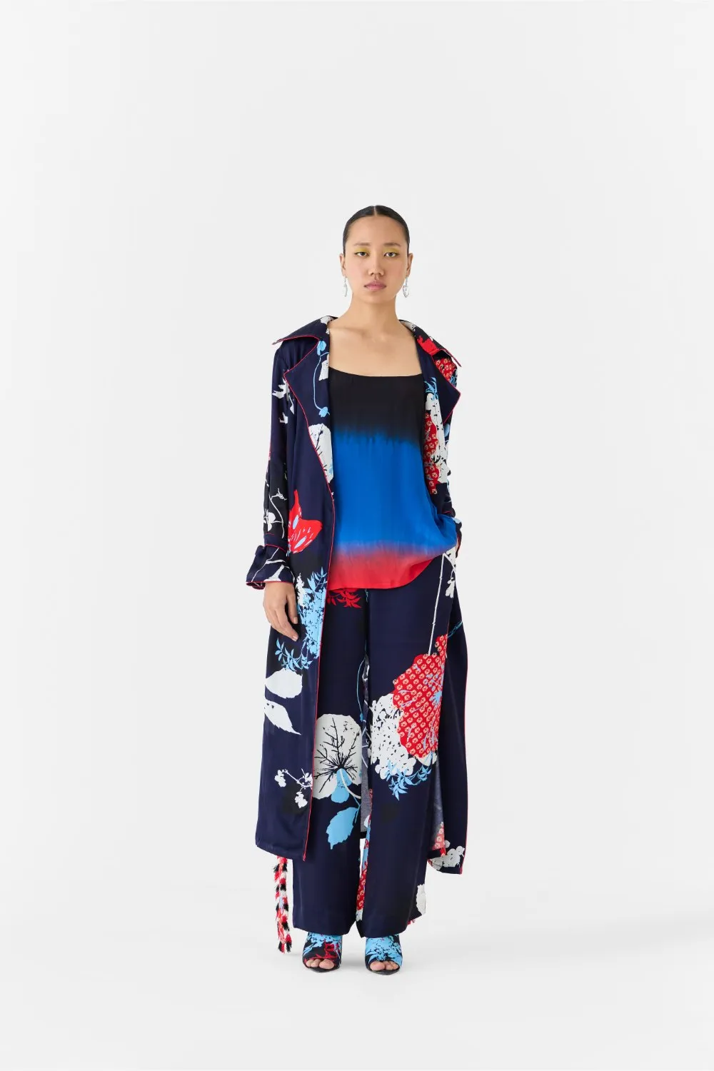 ROYAL IKIGAI TRENCH COAT & TROUSERS CO-ORD