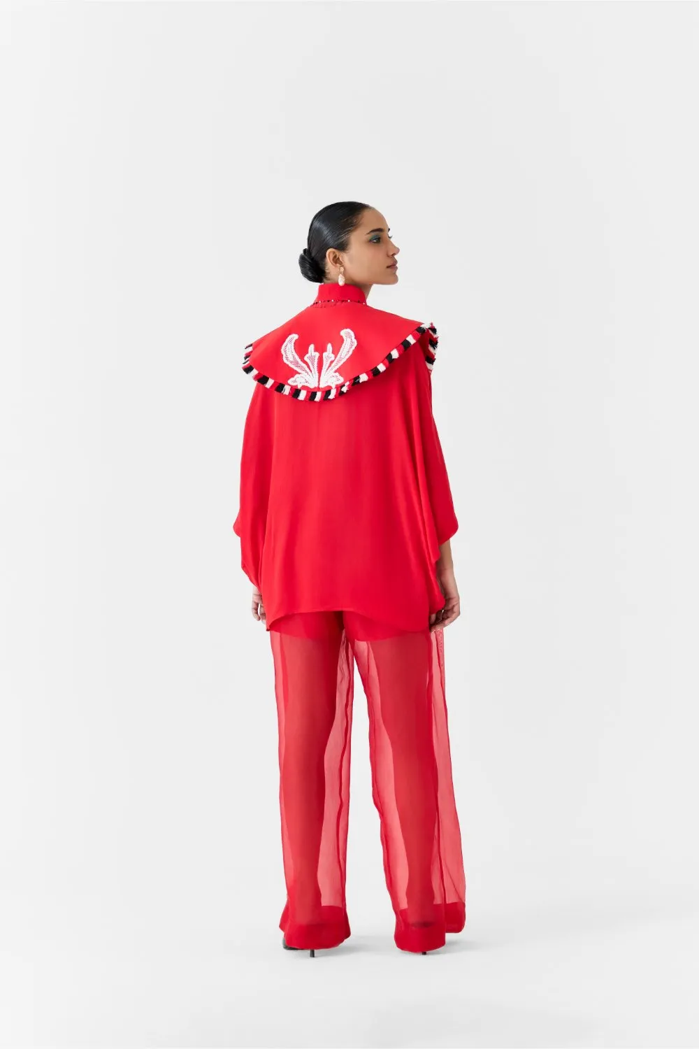 RUBY BATWING SHIRT WITH COLLAR