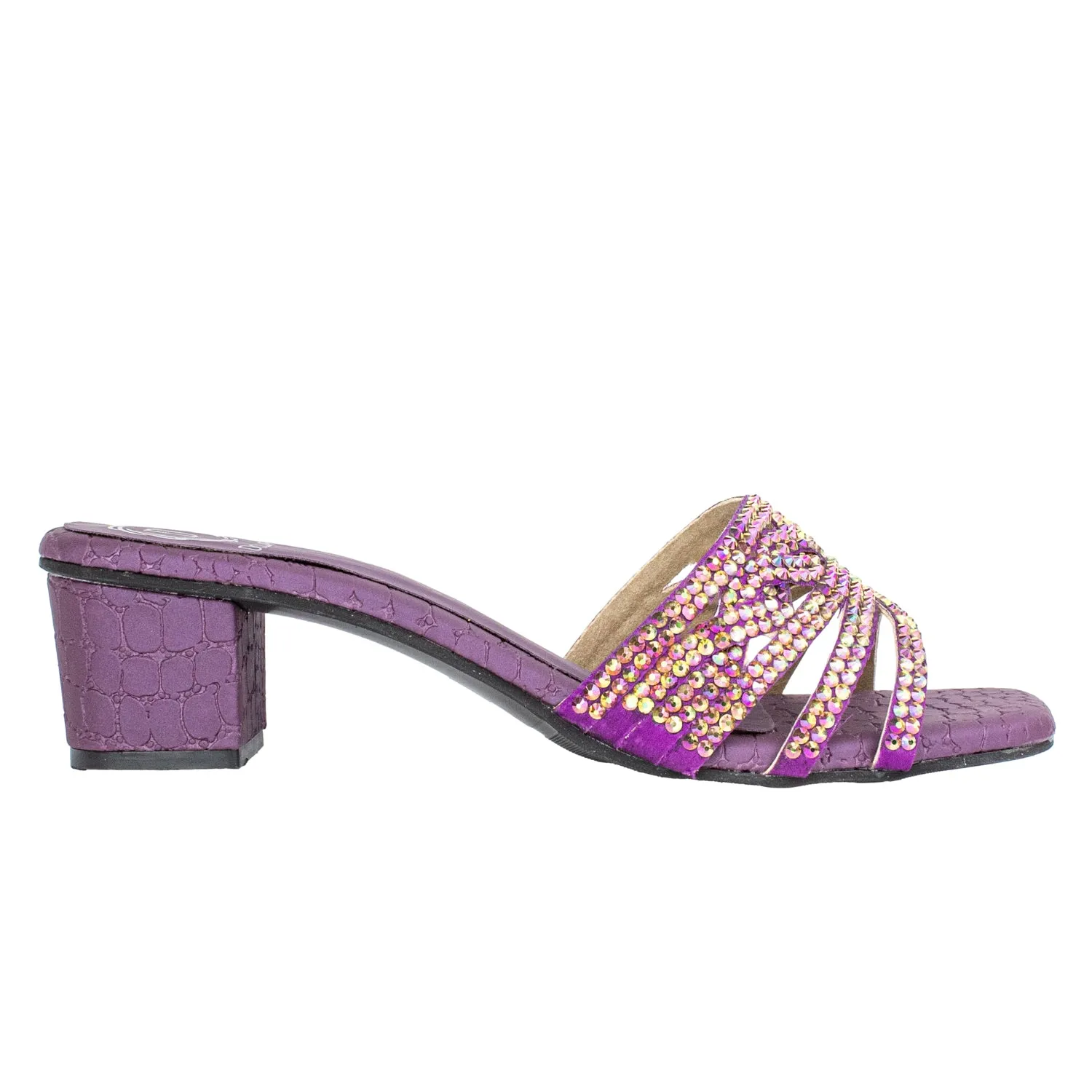 Salwa Heels S84H - Glitter Purple