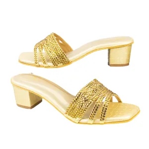 Salwa Heels S84H - Gold