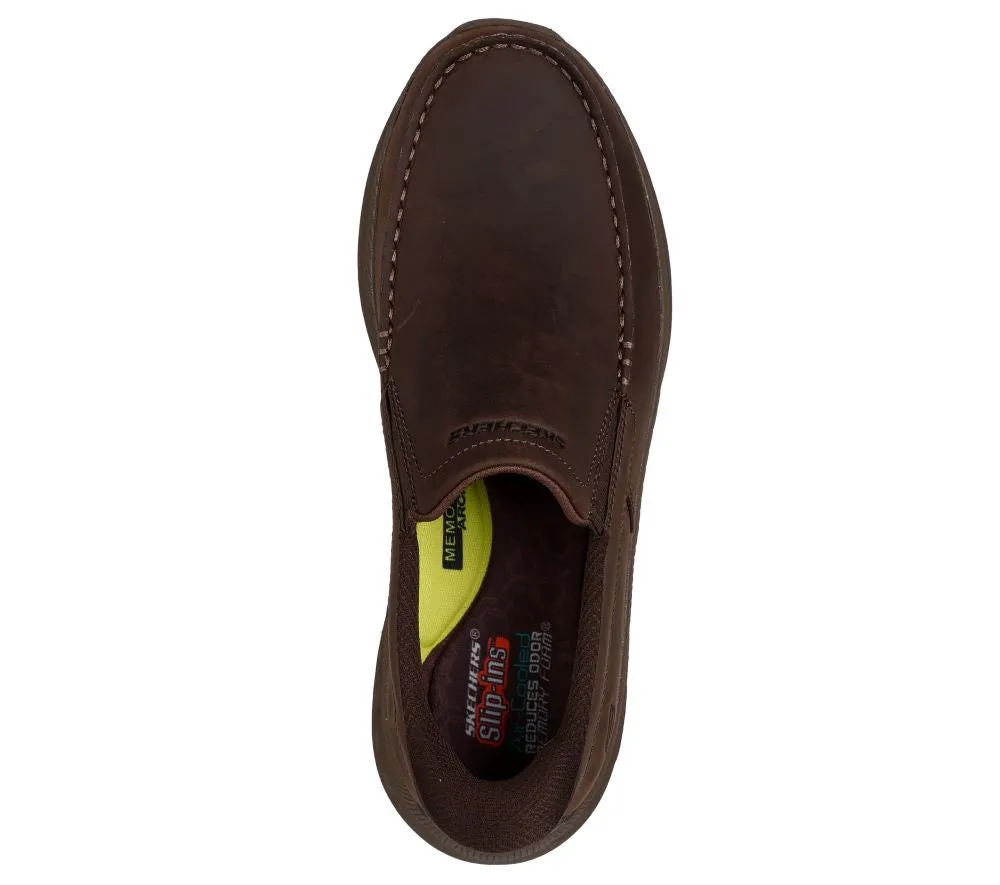 'Skechers' Men's Pollard-Osgood Slip-ins - Cocoa (Wide)