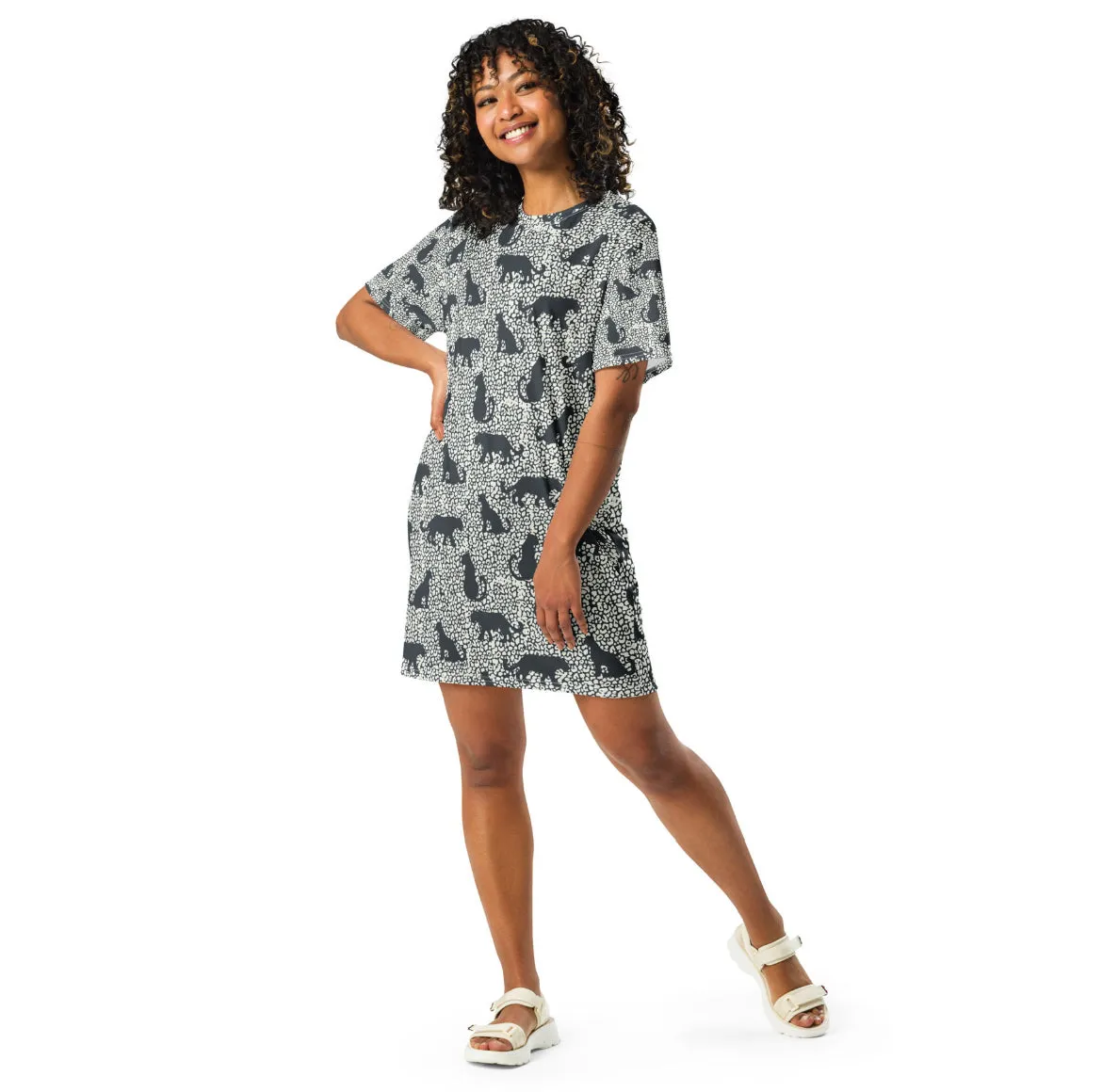 Spotted Jaguar T-Shirt Dress