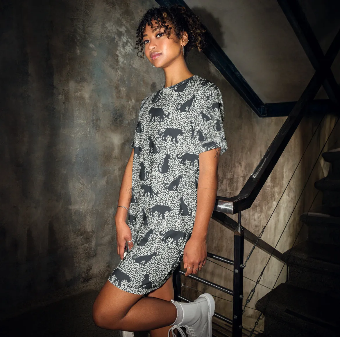 Spotted Jaguar T-Shirt Dress