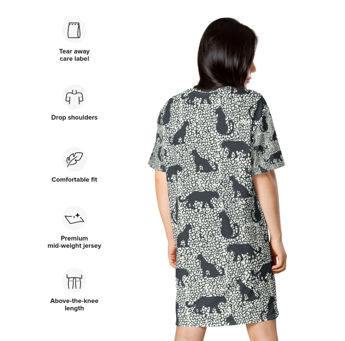 Spotted Jaguar T-Shirt Dress