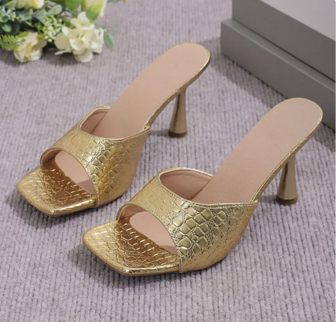 Stiletto Heels Mules