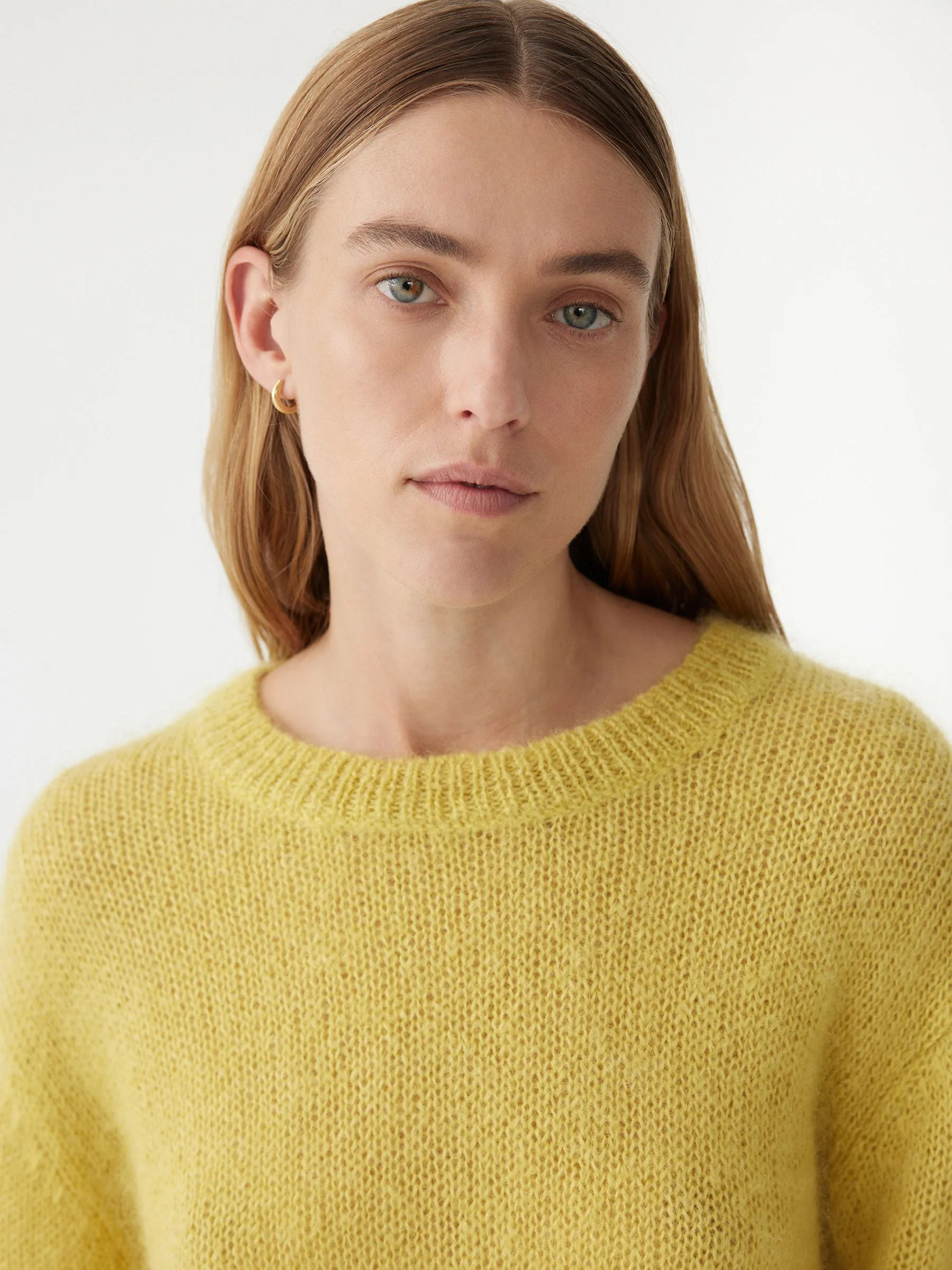 Stitch Detail Mohair Wool Knit