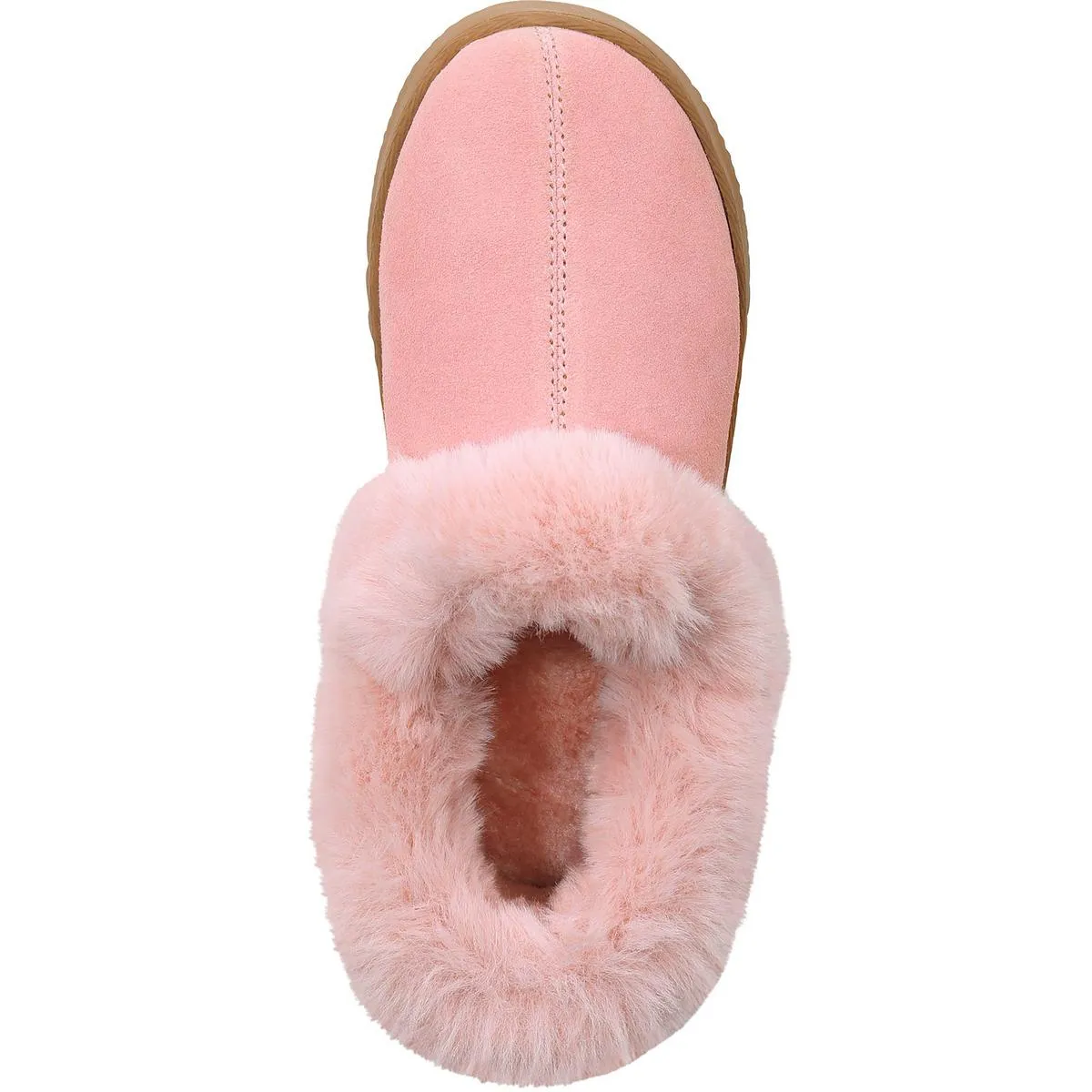 Style & Co. Womens Lolaa Faux Fur Suede Loafer Slippers