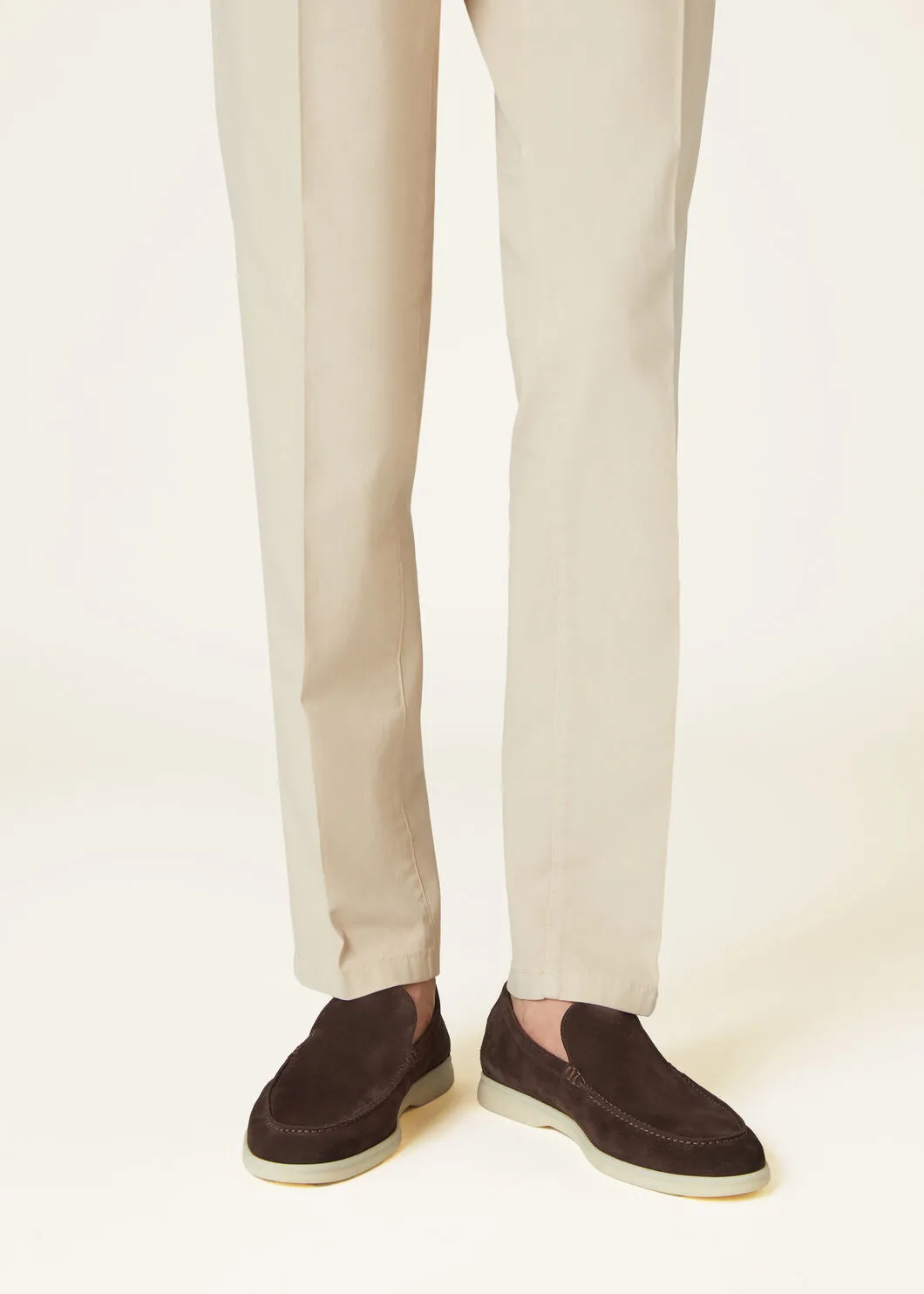 Summer Walk in Chocolate Suede for Men