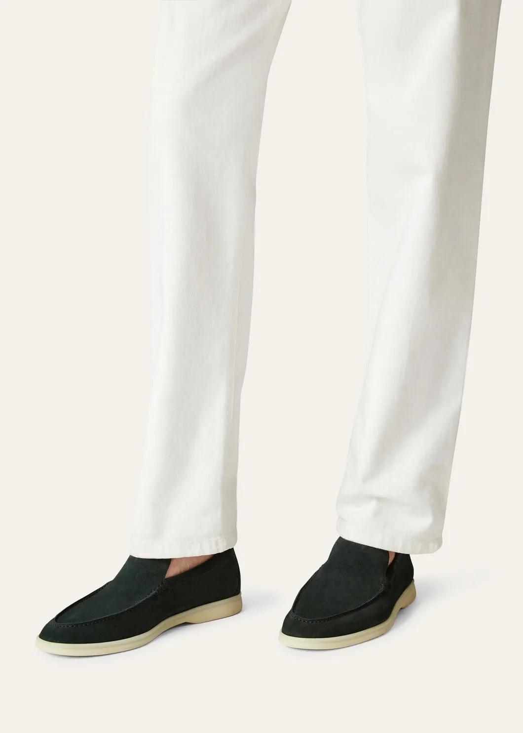 Summer Walk in Dark Green Suede for Men