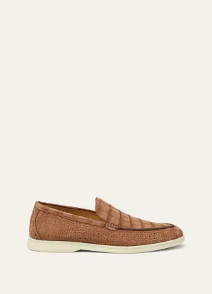 Summer Walk in Umber Alligator Leather for Men