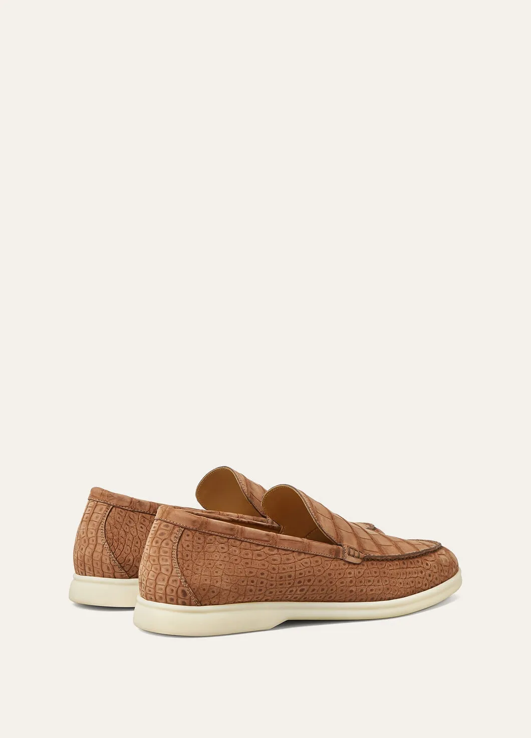 Summer Walk in Umber Alligator Leather for Men