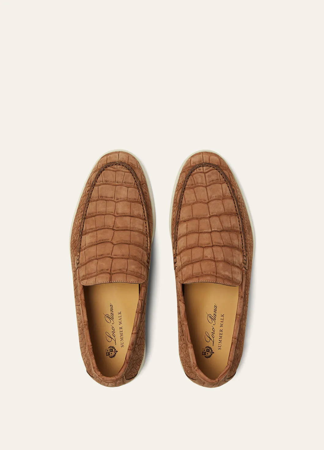 Summer Walk in Umber Alligator Leather for Men