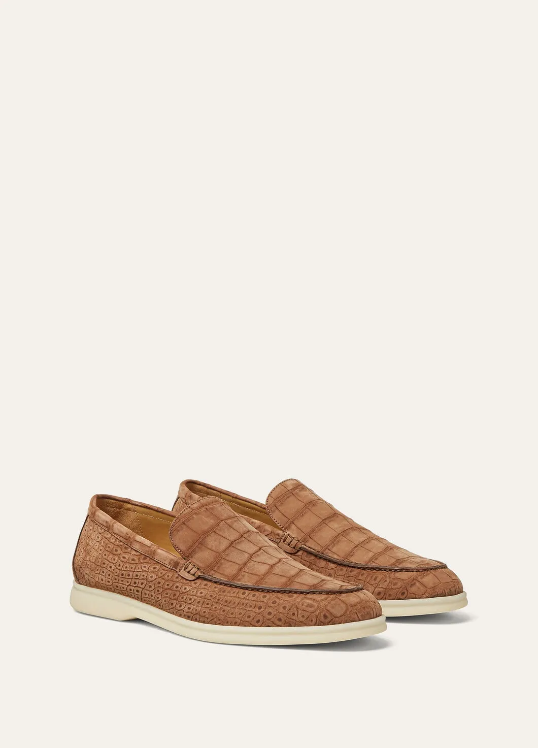 Summer Walk in Umber Alligator Leather for Men