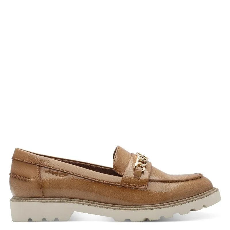 Tamaris Womens Brown Slip-on Loafer 1-24649-44