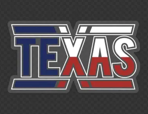 teXas Clear Sticker