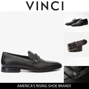 The Acerra Black Leather Loafer Men Shoe