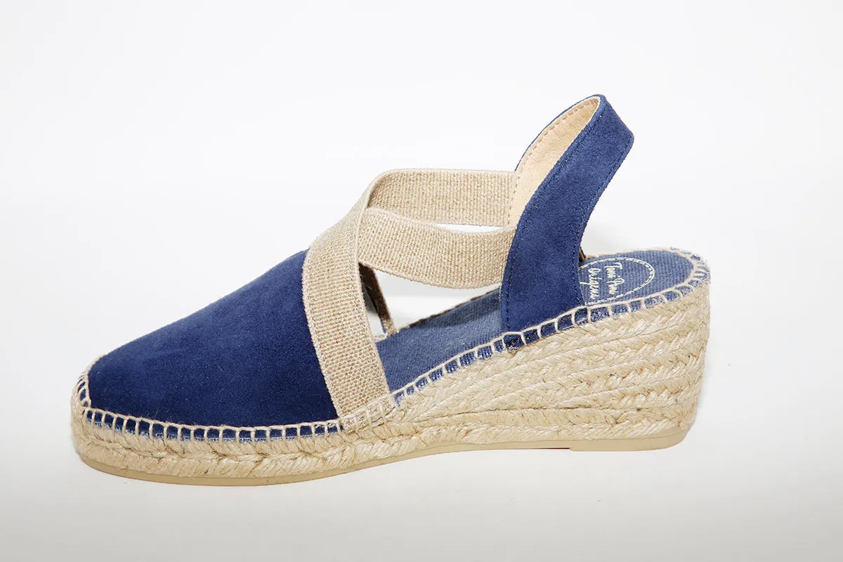 TONI PONS - Navy Suede espadrille TONA