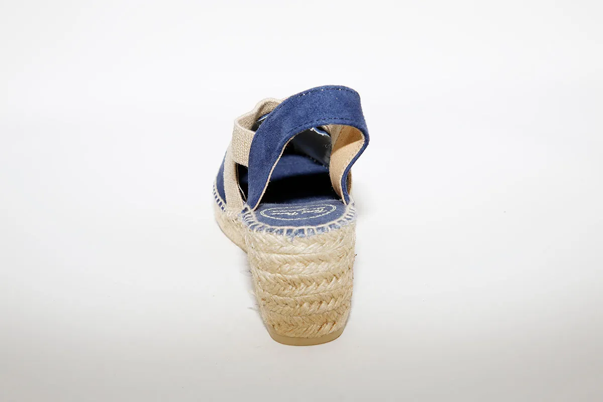 TONI PONS - Navy Suede espadrille TONA
