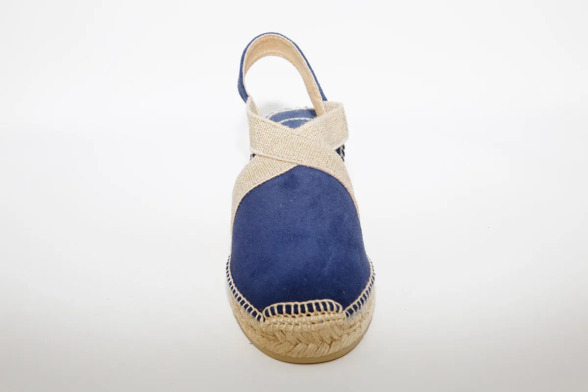 TONI PONS - Navy Suede espadrille TONA