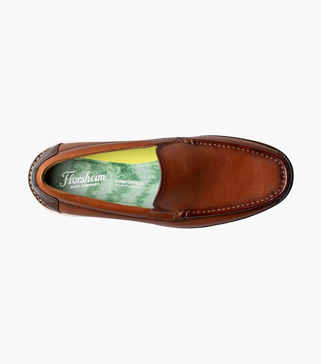 Tropics Moc Toe Venetian Slip On-Cognac Multi| Florsheim