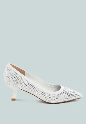 Vimto Breathable Rhinestone Pumps