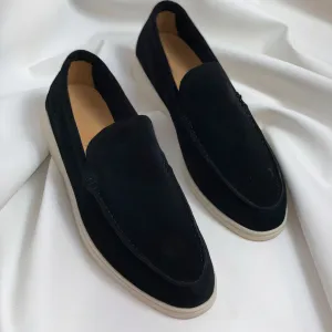 Vintage Herren Leder Loafers