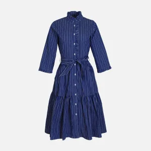 WOMEN SHORT SLEEVE LONG DRESS