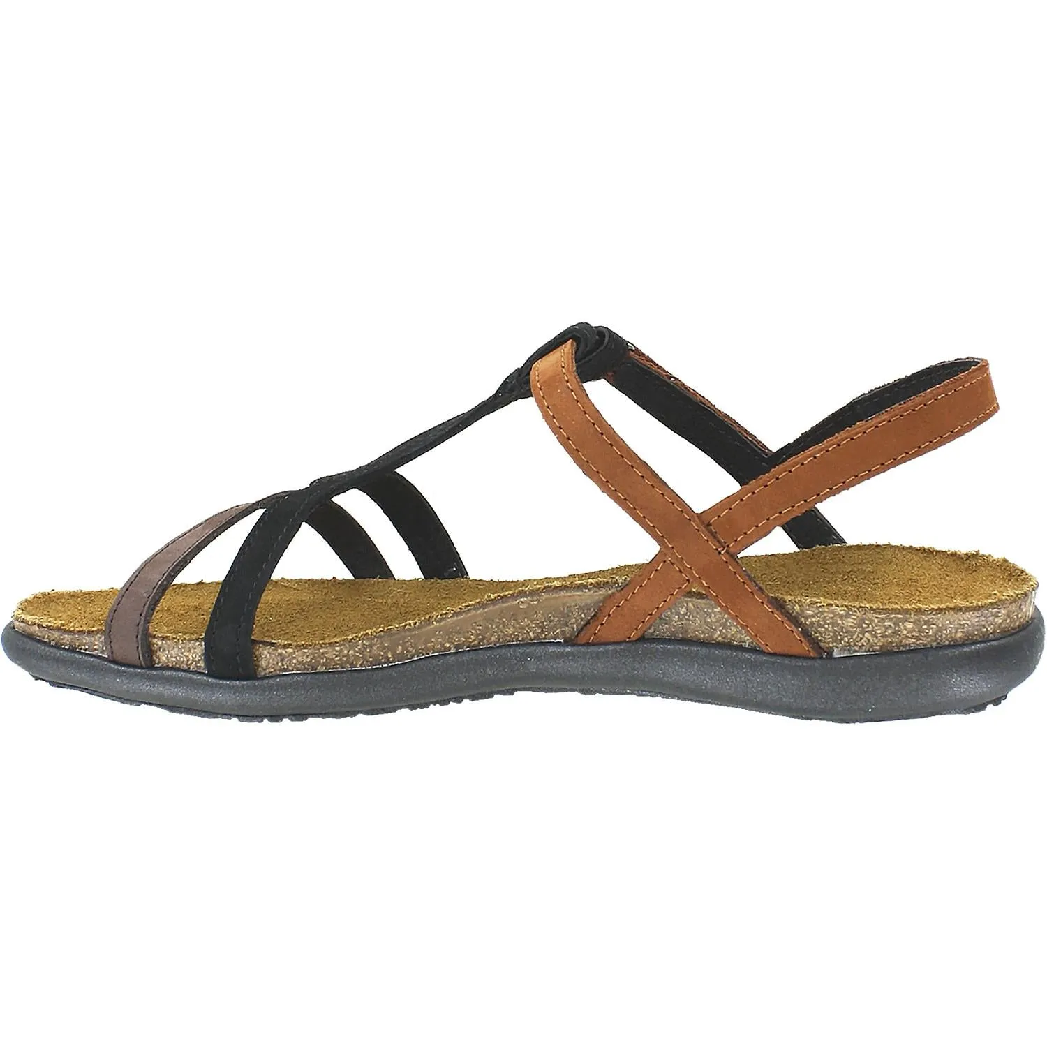 Women's Naot Judith Coffee Bean/Black/Hawaiian Brown Nubuck