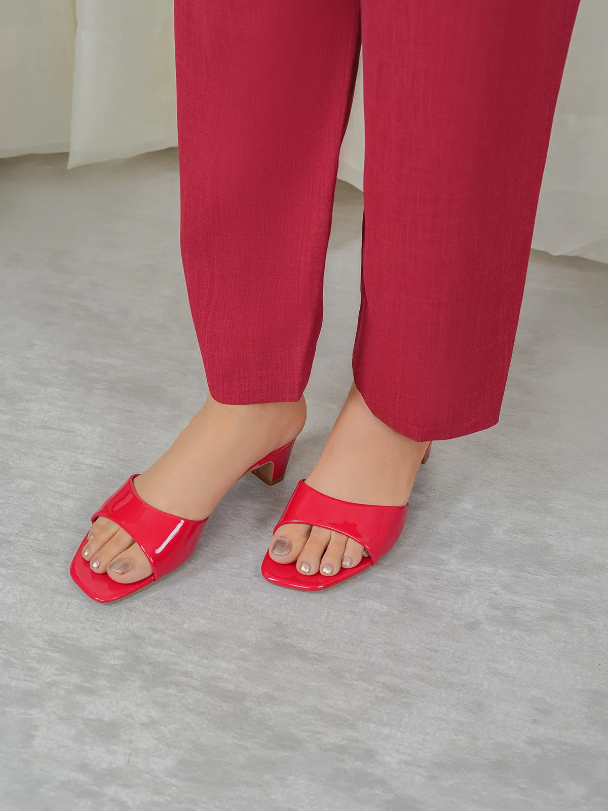 Womens "LUNA" Block Heels Sandals