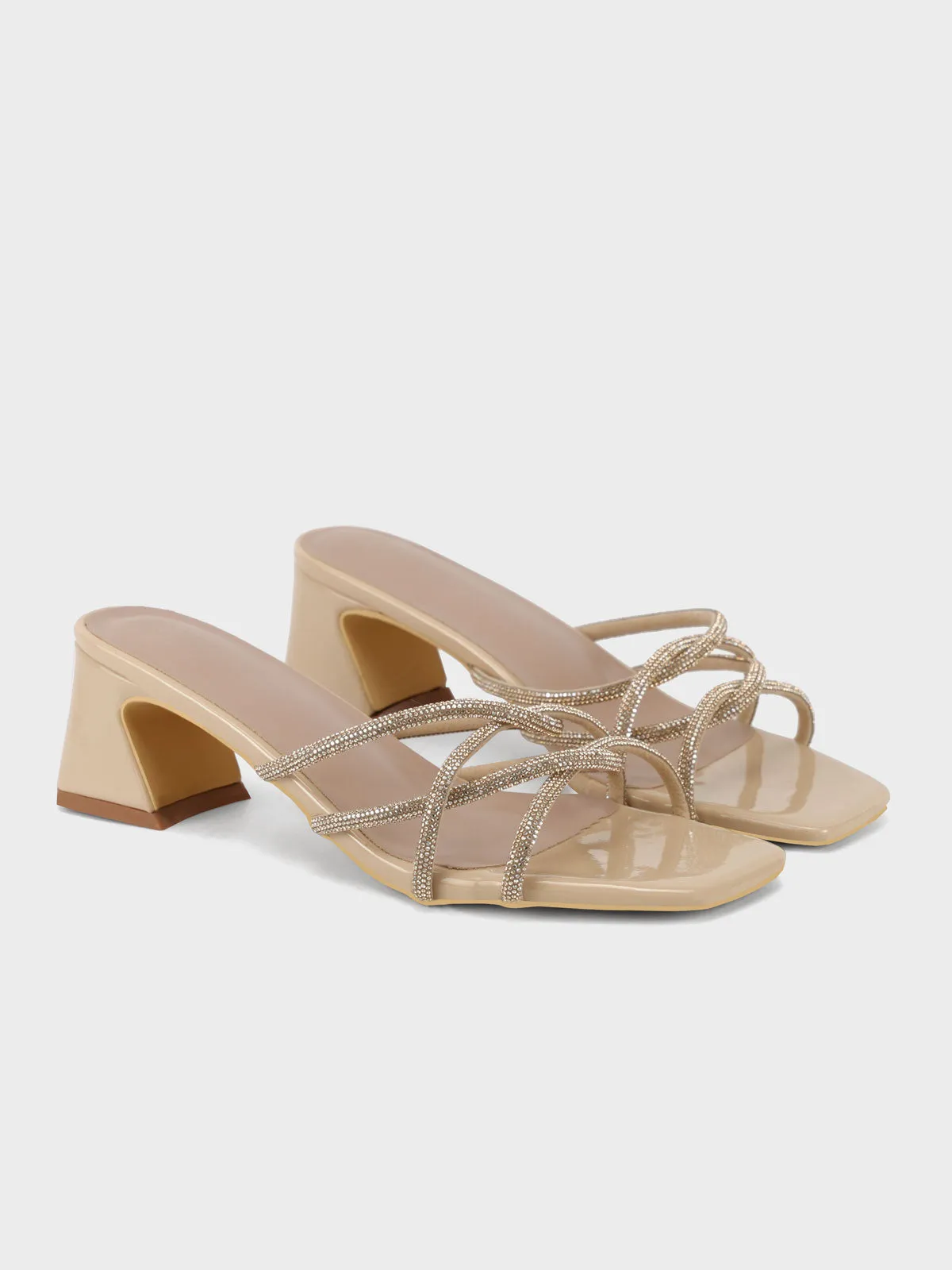 Womens "STRIDE" Block Heeled Sandals
