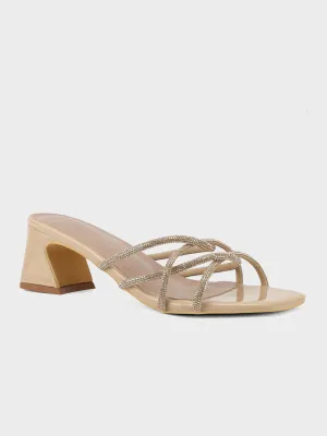 Womens "STRIDE" Block Heeled Sandals