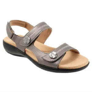 Women's Romi Stitch Sandals In Pewter