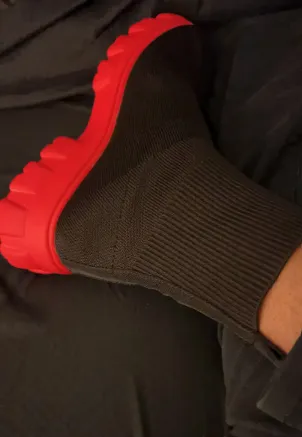 Womens Trendy Thick-soled Sock Boots