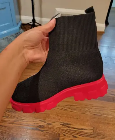 Womens Trendy Thick-soled Sock Boots